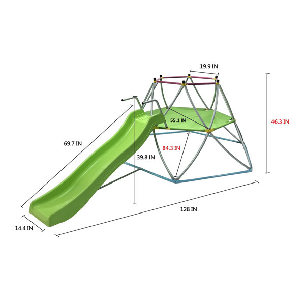 SlideWhizzer Dome Climber and Slide & Reviews Wayfair